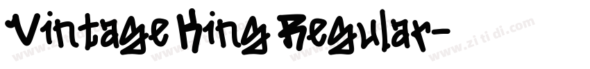 Vintage King Regular字体转换